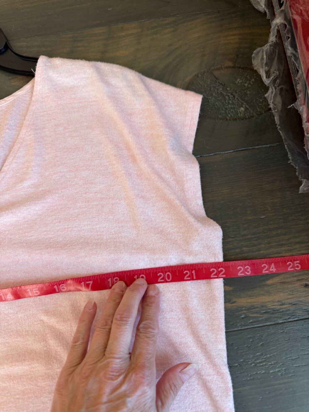 Stitch Fix | Market & Spruce Tarza V-Neck Knit Top in Pink Heather - Picture 6 of 7